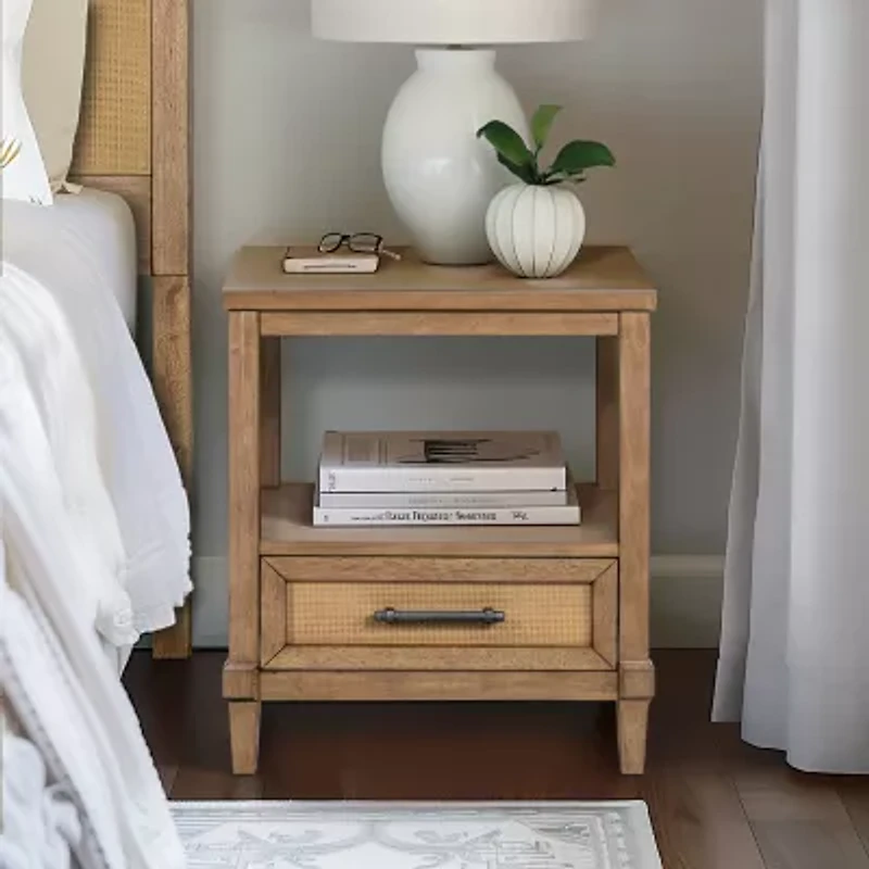 Martha Stewart 1-Drawer Nightstand