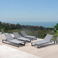 Modesta Adjustable 4-pc. Lounge Chair