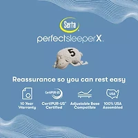 Serta® Quilted Perfect Sleeper X™ Hybrid Lexton 14.25" Medium Pillow Top - Mattress + Box Spring