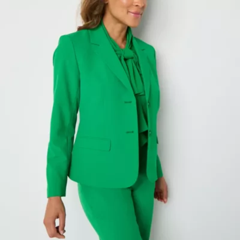 Black Label by Evan-Picone Womens Classic Fit Suit Jacket