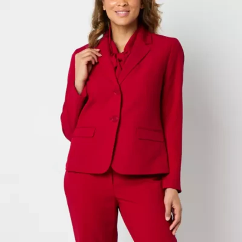 Black Label by Evan-Picone Womens Classic Fit Suit Jacket