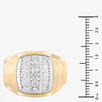Mens 1 CT. T.W. Natural Diamond 10K Gold Fashion Ring