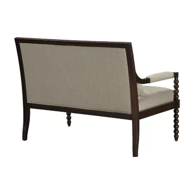 Martha Stewart Pad-Arm Upholstered Loveseat