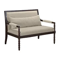 Martha Stewart Pad-Arm Upholstered Loveseat