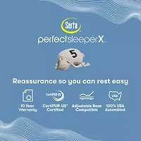 Serta® Quilted Perfect Sleeper X™ Hybrid Excelled 14.25" Plush Tight Top