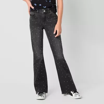 Thereabouts Little & Big Kid Girls Embellished Flare Leg Jean