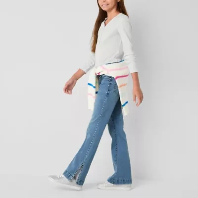 Thereabouts Little & Big Kid Girls Embellished Flare Leg Jean