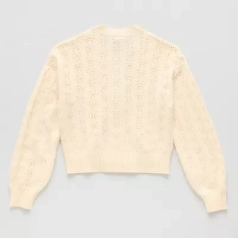 Thereabouts Little & Big Kid Girls Long Sleeve Button Cardigan