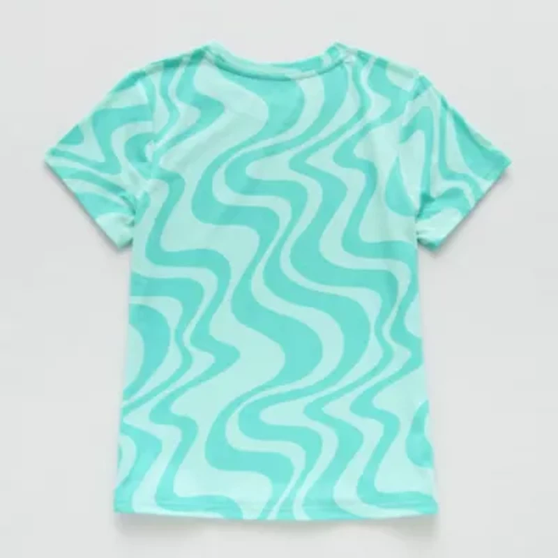 Xersion Little & Big Kid Girls Crew Neck Short Sleeve Regular Fit Graphic T-Shirt