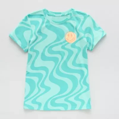 Xersion Little & Big Kid Girls Crew Neck Short Sleeve Regular Fit Graphic T-Shirt