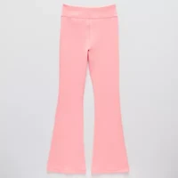 Xersion Rib Little & Big Kid Girls Quick Dry High Rise 26 1/2" Active Flare Full Length Leggings