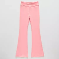 Xersion Rib Little & Big Kid Girls Quick Dry High Rise 26 1/2" Active Flare Full Length Leggings