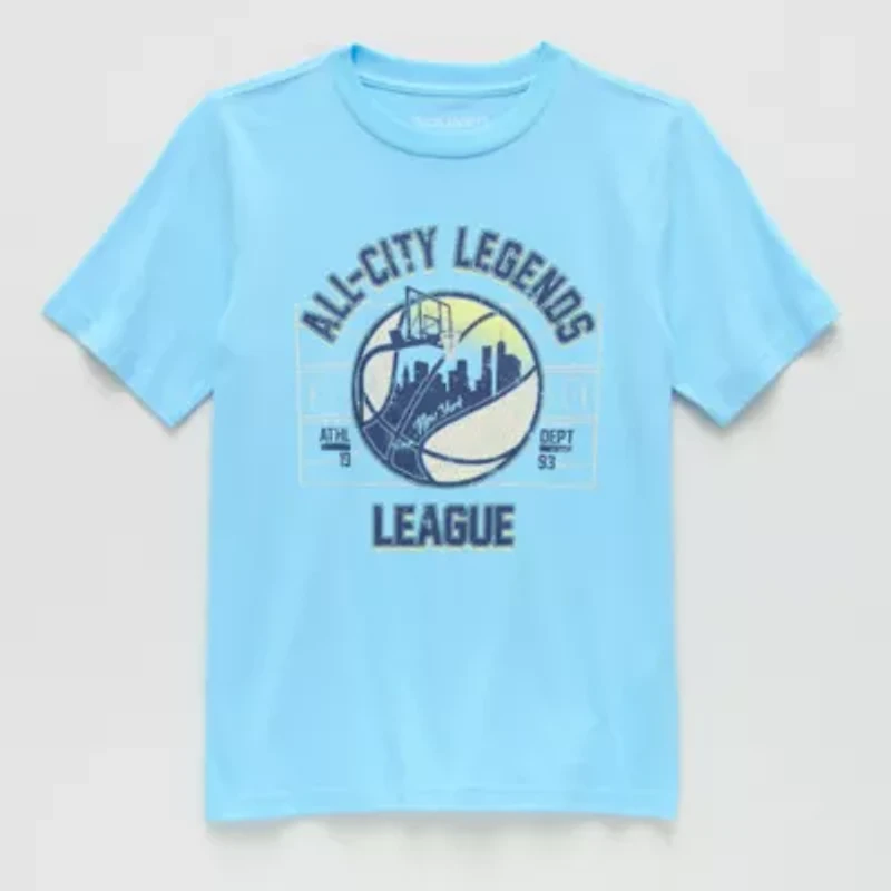 Thereabouts Little & Big Kid Boys Crew Neck Short Sleeve Regular Fit Graphic T-Shirt