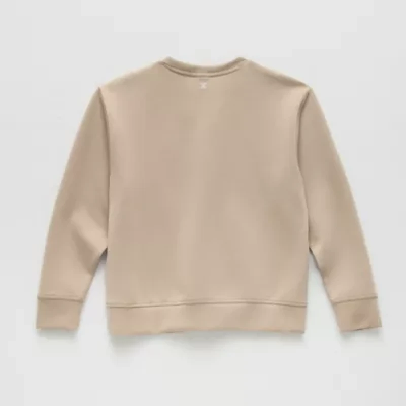 Xersion Double-Knit Little & Big Kid Boys Crew Neck Long Sleeve Sweatshirt