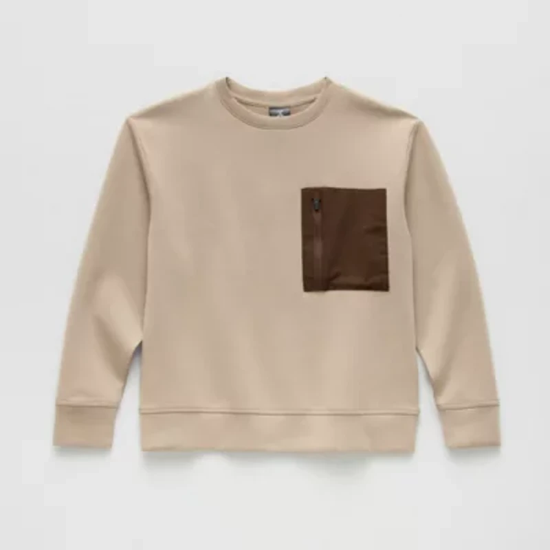 Xersion Double-Knit Little & Big Kid Boys Crew Neck Long Sleeve Sweatshirt