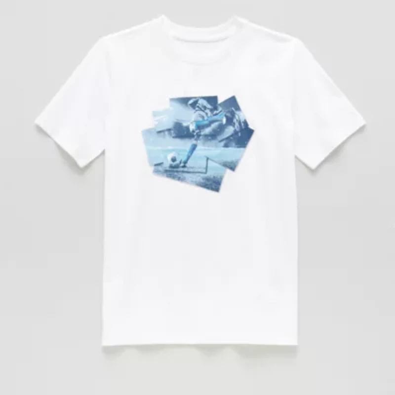 Xersion Little & Big Kid Boys Crew Neck Short Sleeve Regular Fit Graphic T-Shirt