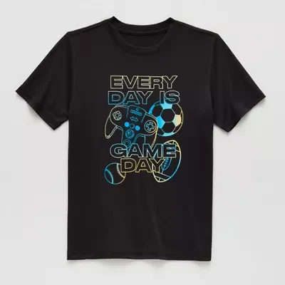 Xersion Performance Little & Big Kid Boys Crew Neck Short Sleeve Regular Fit Graphic T-Shirt