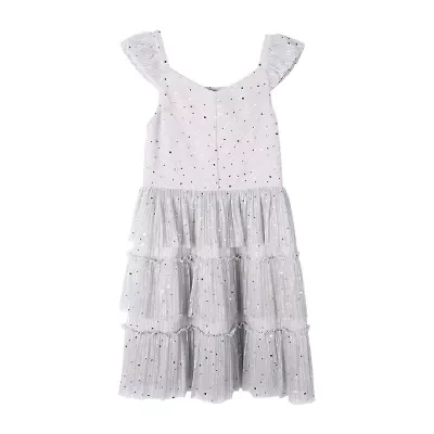 Lilt Big Kid Girls Short Sleeve Party Dress