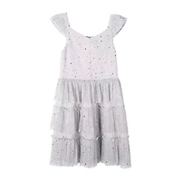 Lilt Big Kid Girls Short Sleeve Party Dress