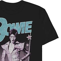 Mens Short Sleeve Bowie Graphic T-Shirt