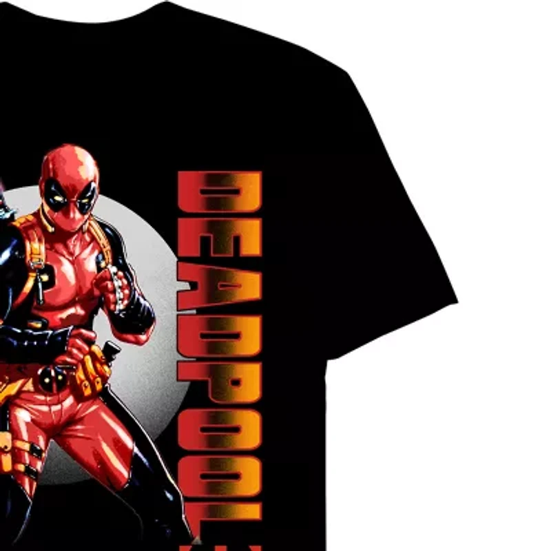 Mens Short Sleeve Deadpool Graphic T-Shirt