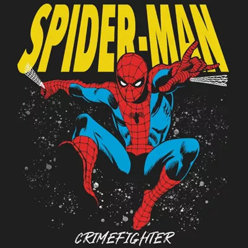 Mens Short Sleeve Spiderman Graphic T-Shirt
