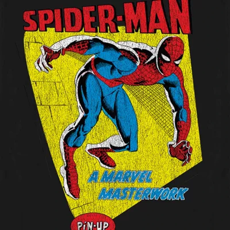 Mens Short Sleeve Spiderman Graphic T-Shirt