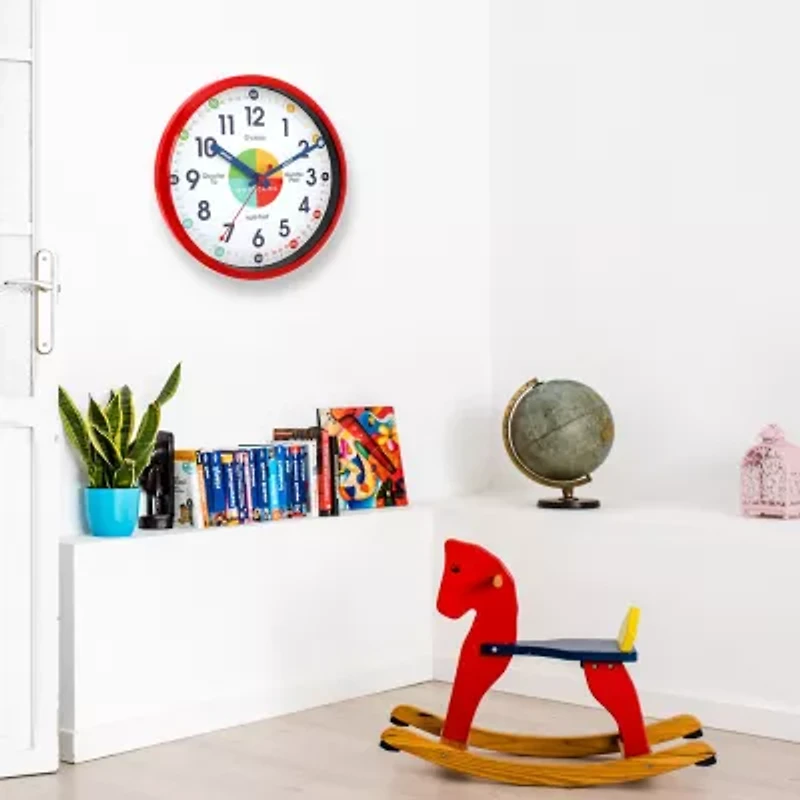 Westclox 12" Time Teacher Silent/Non-Ticking Wall Clock