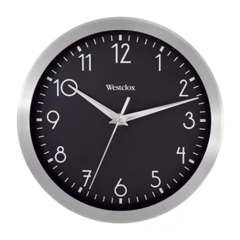 Westclox 9" Aluminum Wall Clock