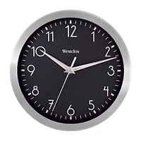 Westclox 9" Aluminum Wall Clock