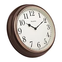 Westclox 15.5" Round Woodgrain Wall Clock