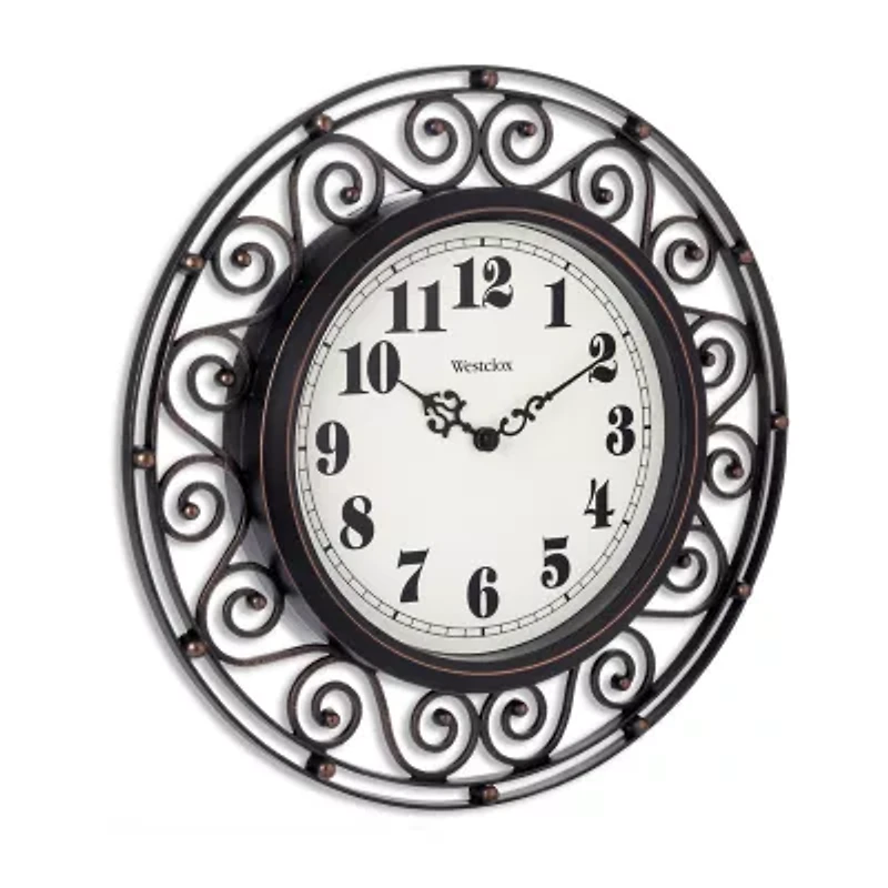 Westclox 12" Bronze Analog Quartz Accuracy Round Wall Clock