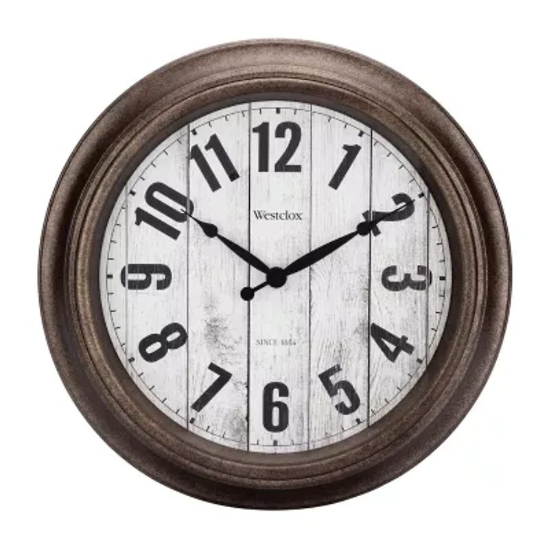 Westclox 15.5" Round Plastic Analog Wall Clock