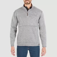 Hallstatt® Mens Mock Neck Long Sleeve Quarter-Zip Pullover