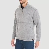 Hallstatt® Mens Mock Neck Long Sleeve Quarter-Zip Pullover