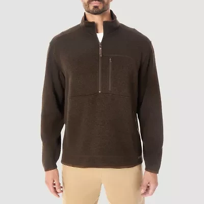 Hallstatt® Mens Mock Neck Long Sleeve Quarter-Zip Pullover