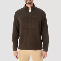 Hallstatt® Mens Mock Neck Long Sleeve Quarter-Zip Pullover