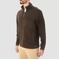 Hallstatt® Mens Mock Neck Long Sleeve Quarter-Zip Pullover