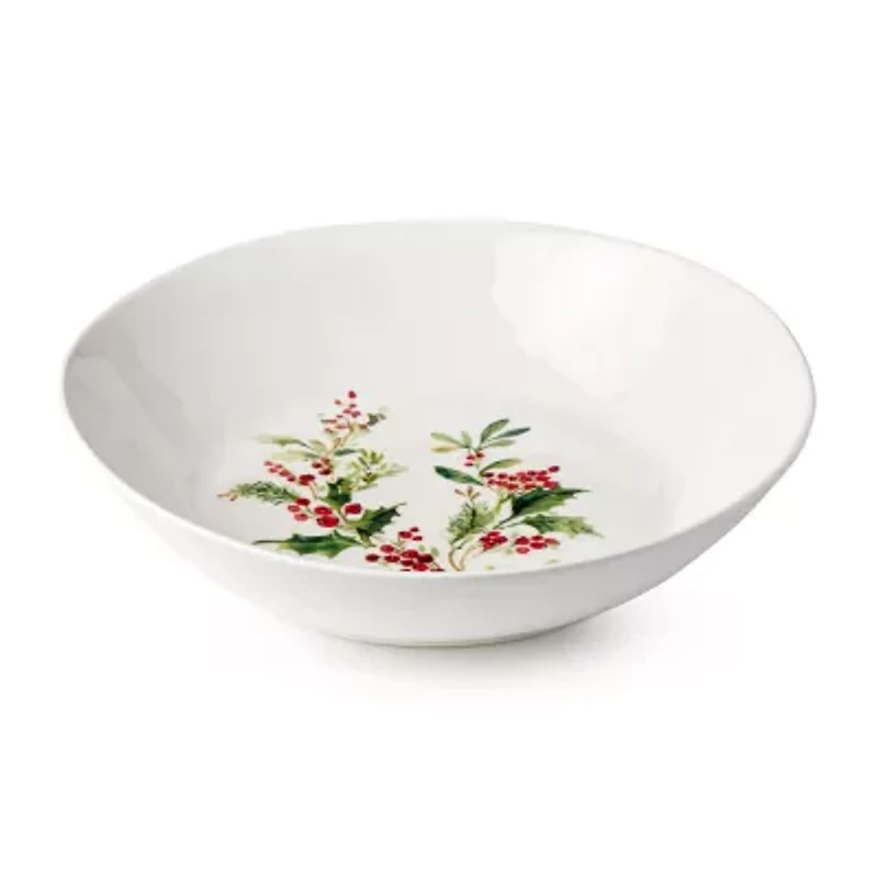 Certified International Holly And Vines Stoneware Serving Bowl