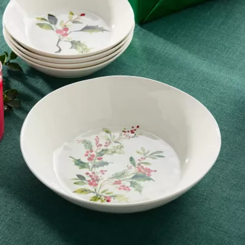 Certified International Holly And Vines Stoneware Serving Bowl
