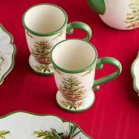 Certified International Holly Tree 4-pc. Holiday Coffee Mug