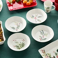 Certified International Holly And Vines 4-pc. Stoneware Pasta Bowl