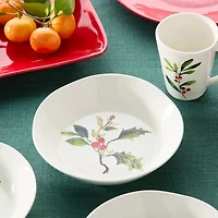 Certified International Holly And Vines 4-pc. Stoneware Pasta Bowl