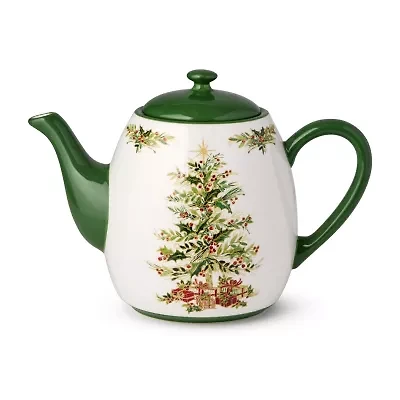 Certified International Holly Tree Ceramic Teapot