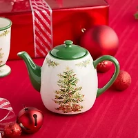 Certified International Holly Tree Ceramic Teapot