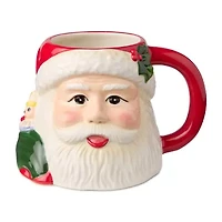 Certified International Santa'S Retro Christmas 4-pc. Holiday Coffee Mug