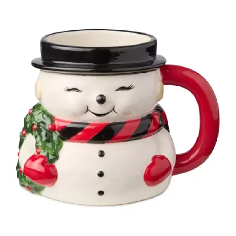 Certified International Santa'S Retro Christmas 4-pc. Holiday Coffee Mug