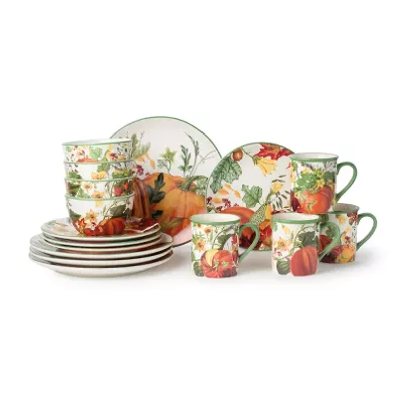 Certified International Harvest Fields 16-pc. Ceramic Dinnerware Set