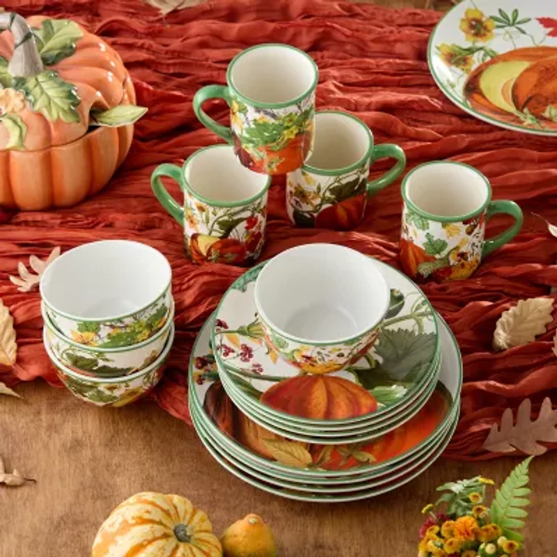 Certified International Harvest Fields 16-pc. Ceramic Dinnerware Set
