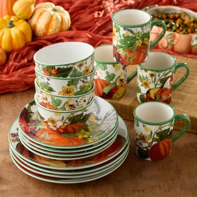 Certified International Harvest Fields 16-pc. Ceramic Dinnerware Set